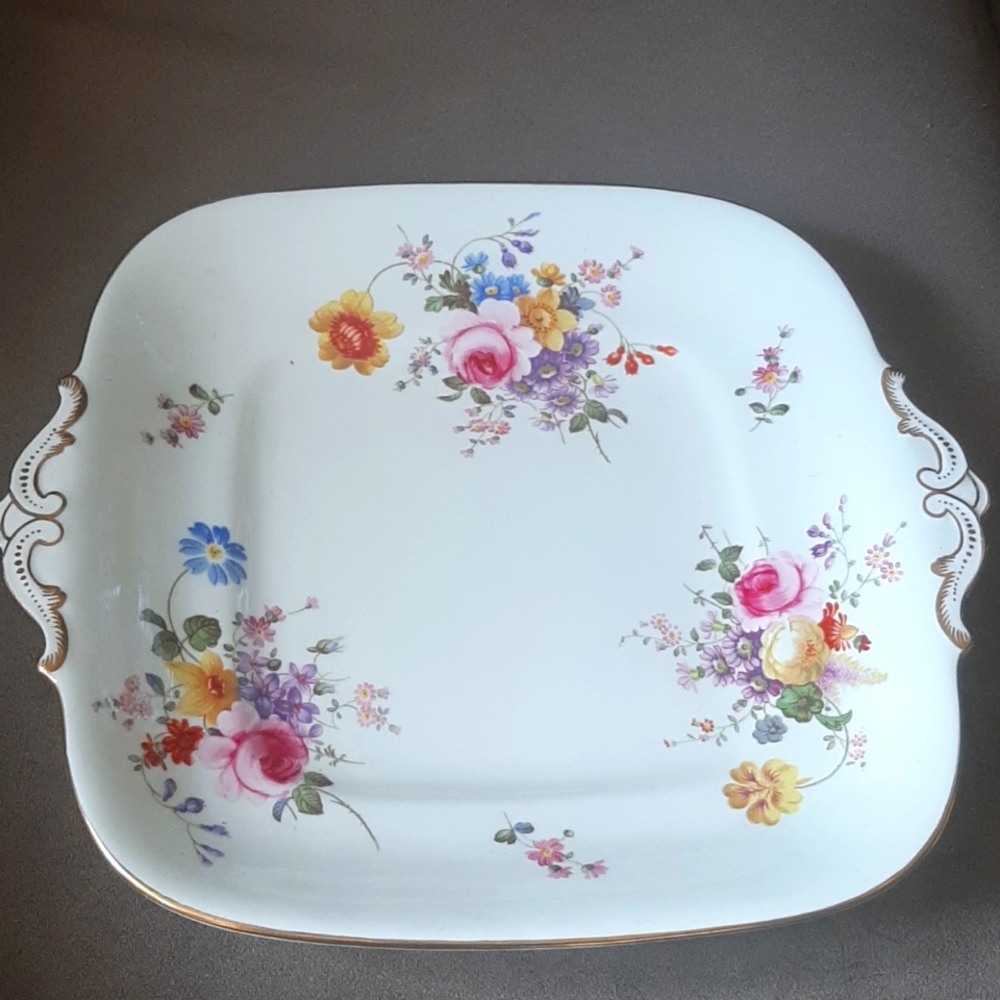 Royal Crown Derby, " Derby Posies " Cake Tray